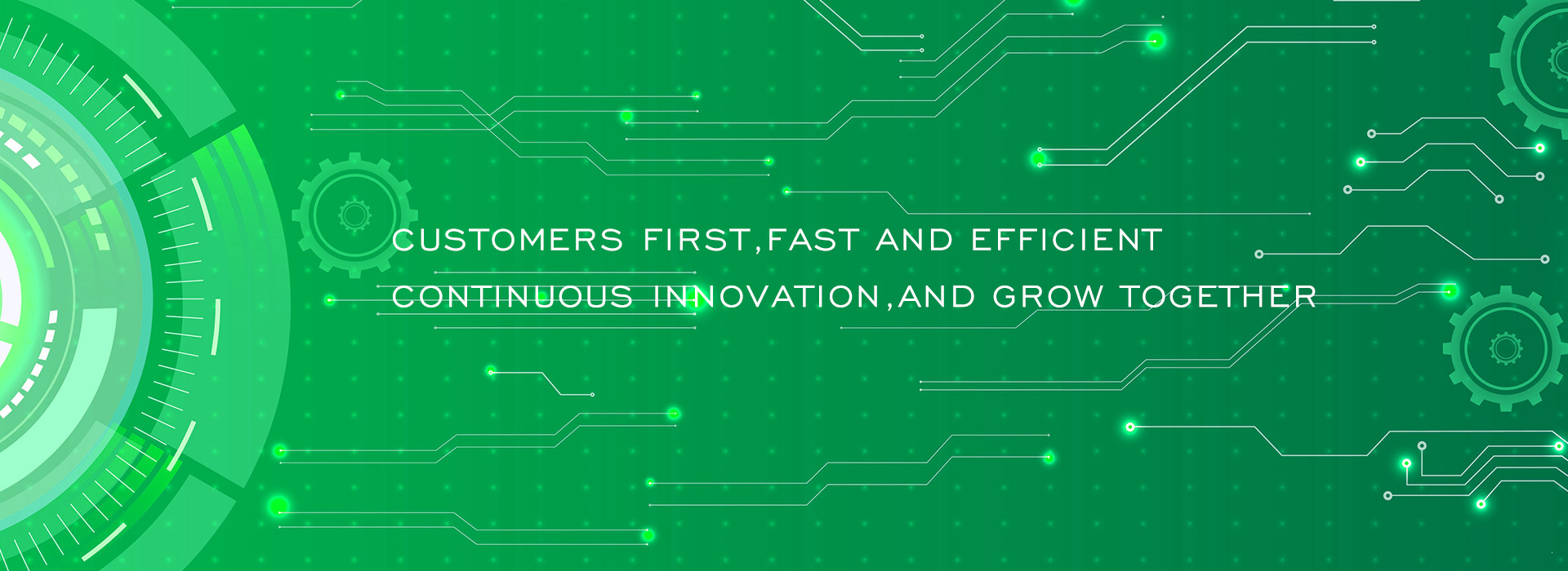 Customers first, fast and efficient, continuous innovation, and grow together